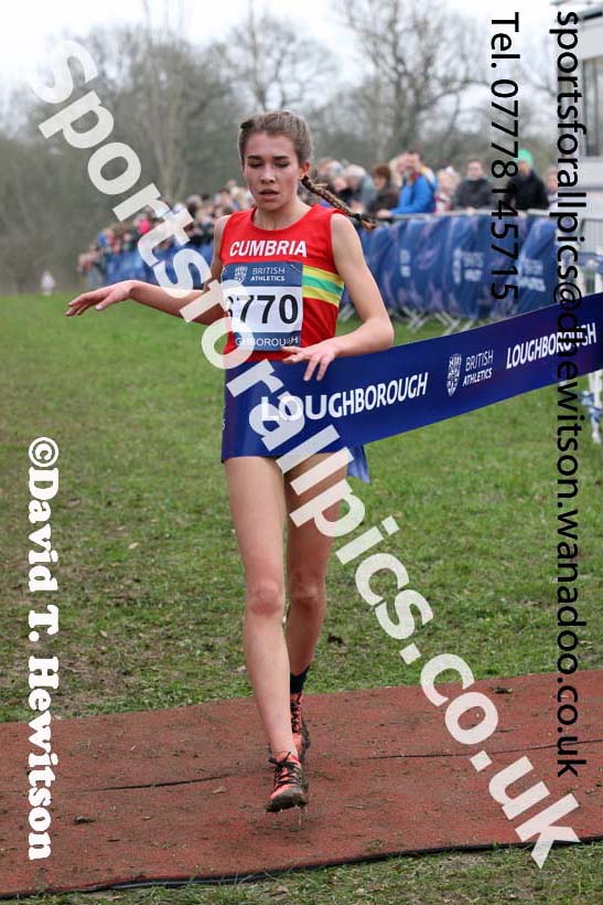Girls under-15s Inter Counties Cross Country, Prestwold Hall, Loughborough. Photo: David T. Hewitson/Sports for All Pics